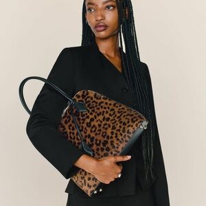 Reformation Camille Shoulder Bag Brown - Size OS